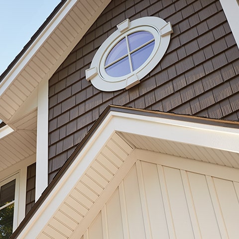  House with shingle siding