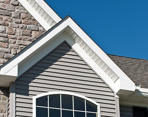 House with Mastic soffit